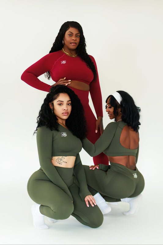 Luxe Two-piece Open Back set